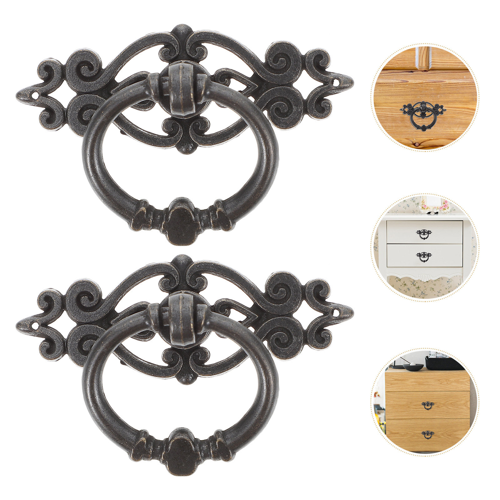 6 stuks kastdeurknoppen, retro - Furniture Hardware Drop Pulls recensie en prijs
